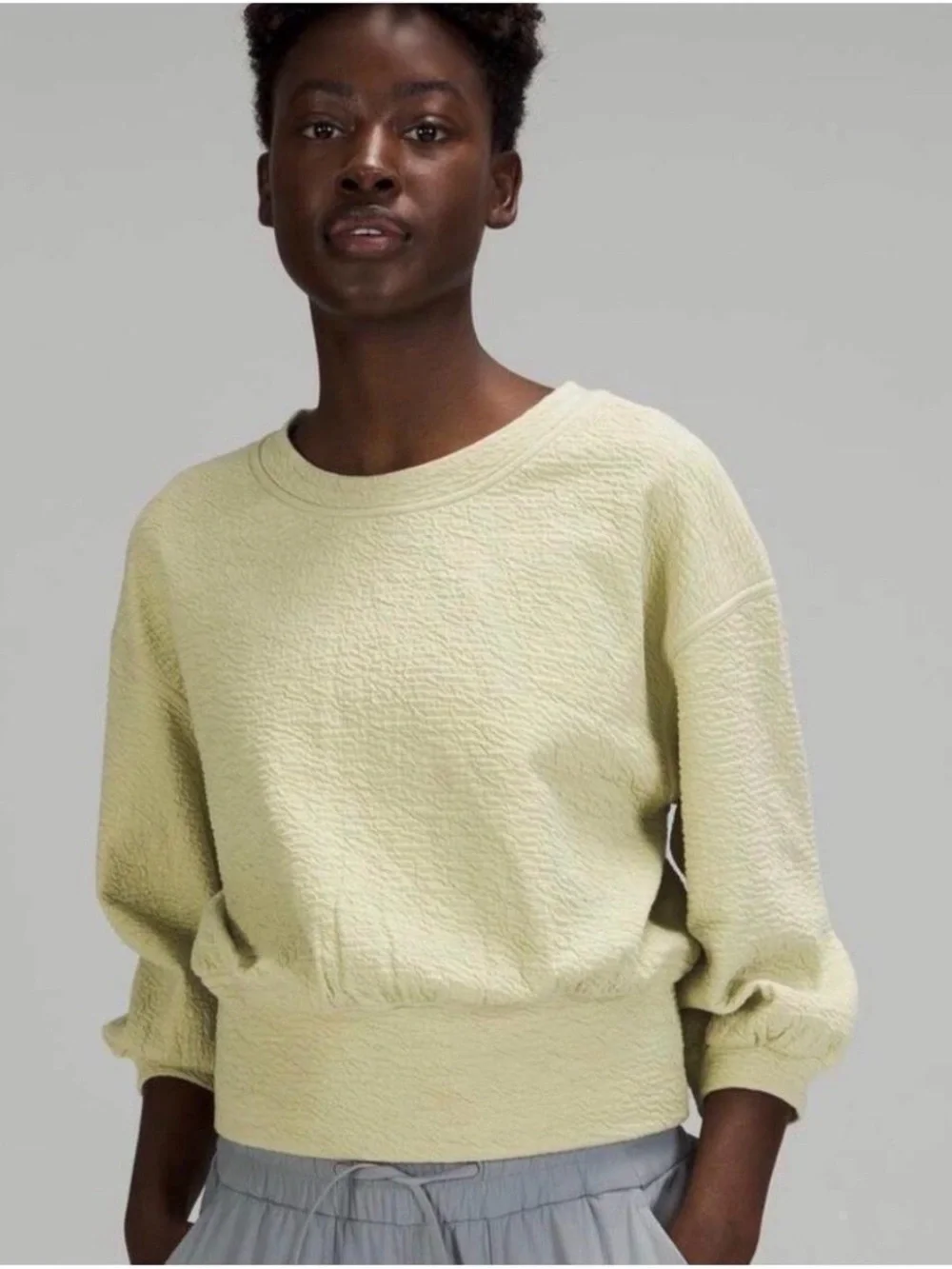 Lululemon Textured Crewneck Pullover‎ Dew Green 12